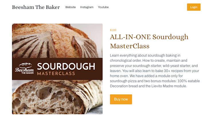 Beesham the Baker sourdough masterclass