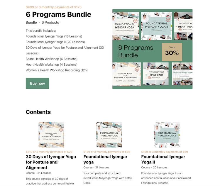 Desa Yogi Iyengar Yoga bundle