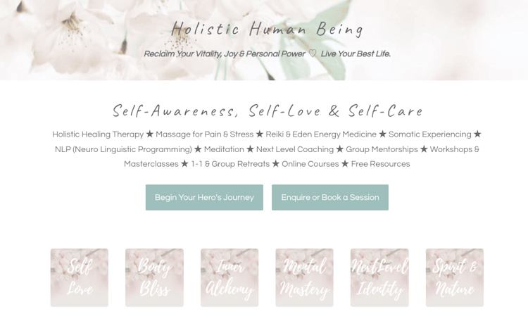 Holistic Human Being homepage