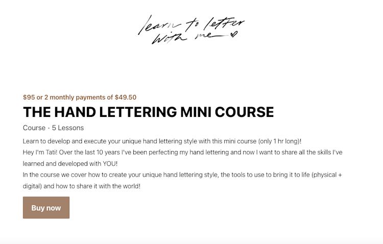 Online business idea mini course