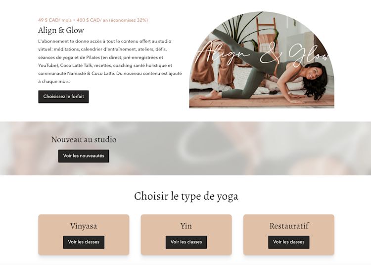 online business idea virtual yoga classes