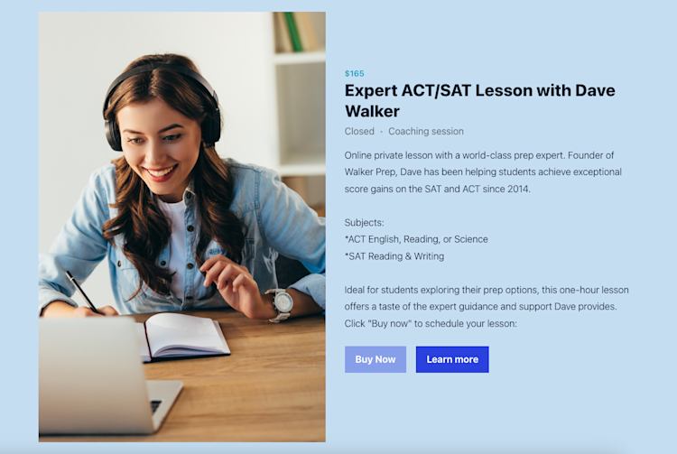 online business idea tutoring