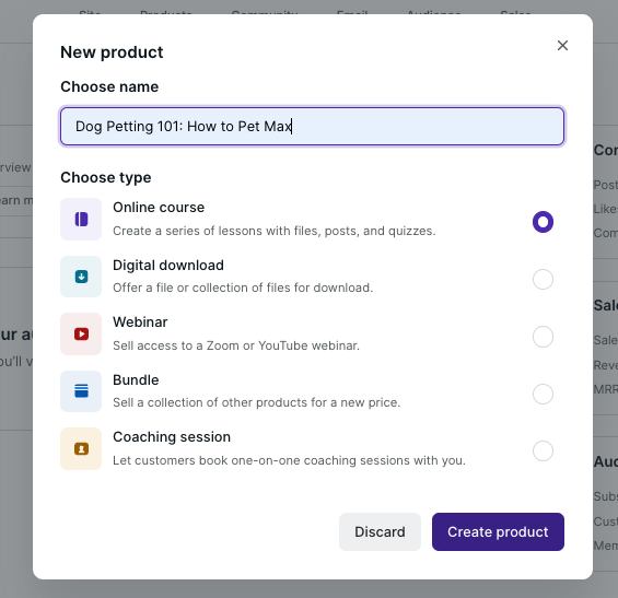 Landing Page Name Your Course
