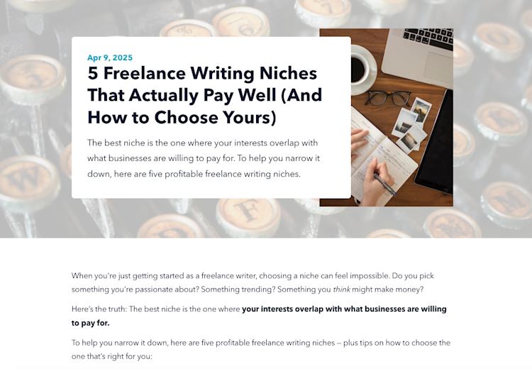 Blog example