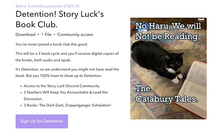 Online business idea book club