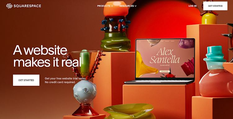 Squarespace homepage